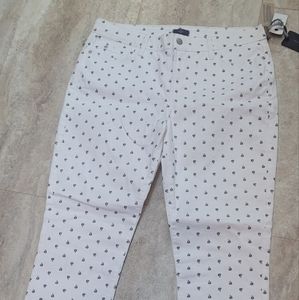 NYDJ ANKLE BOATING PATTERN SZ 12 JEANS NEW W TAGS
